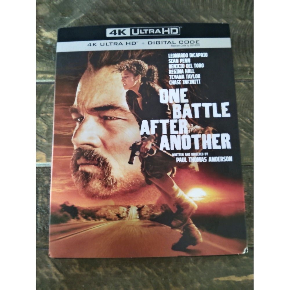 Paul Thomas Anderson One Battle After Another 4K UHD Blu-ray Slipcover